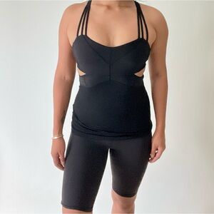 Lululemon Women's Black Cutout Tank